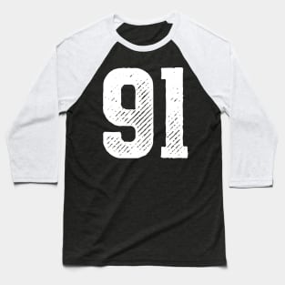 Ninety One 91 Baseball T-Shirt